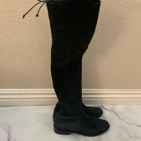 Stuart weitzman lowland over the knee OTK black suede boot size 5 - Picture 11 of 16